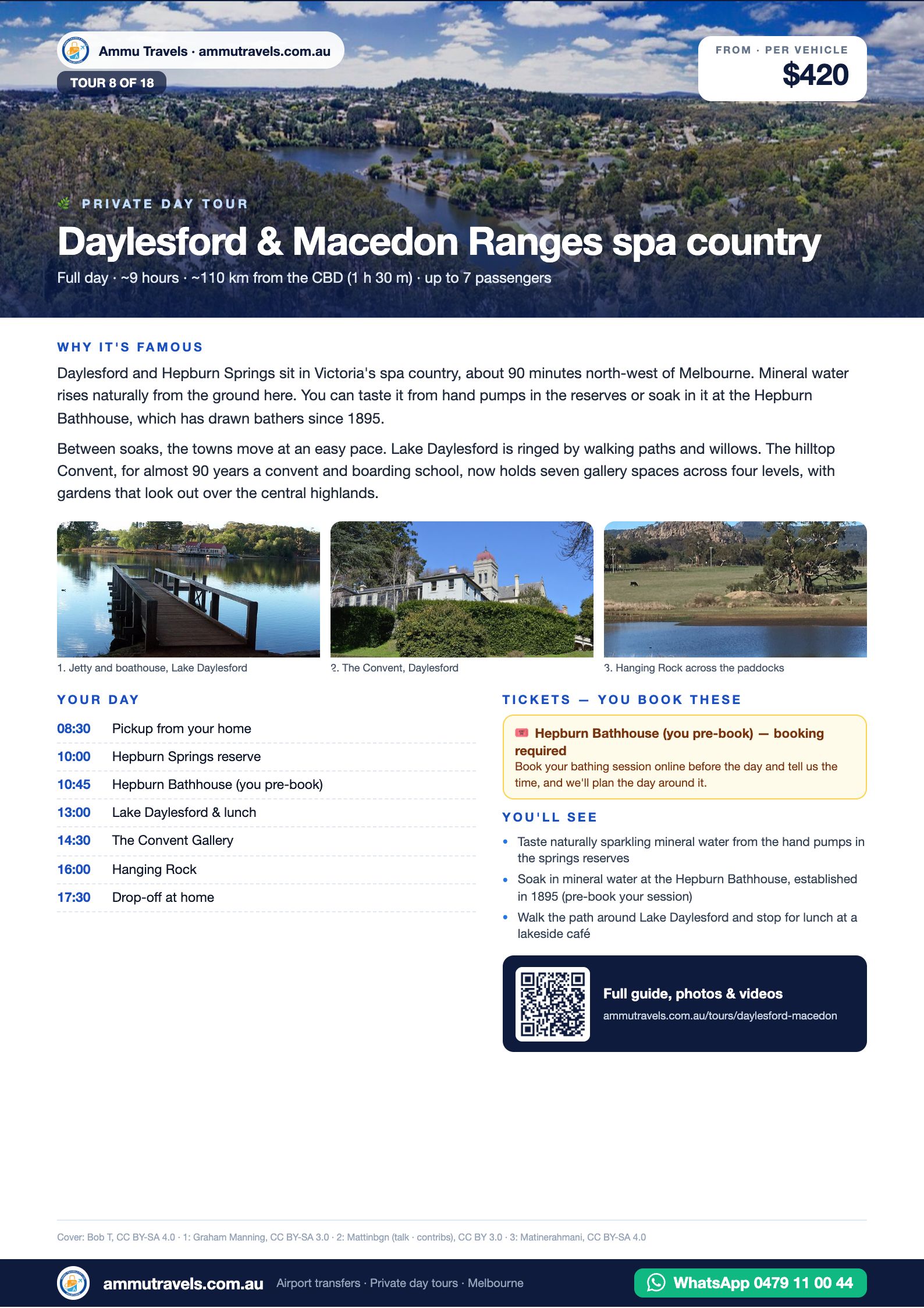 Daylesford & Macedon Ranges spa country itinerary
